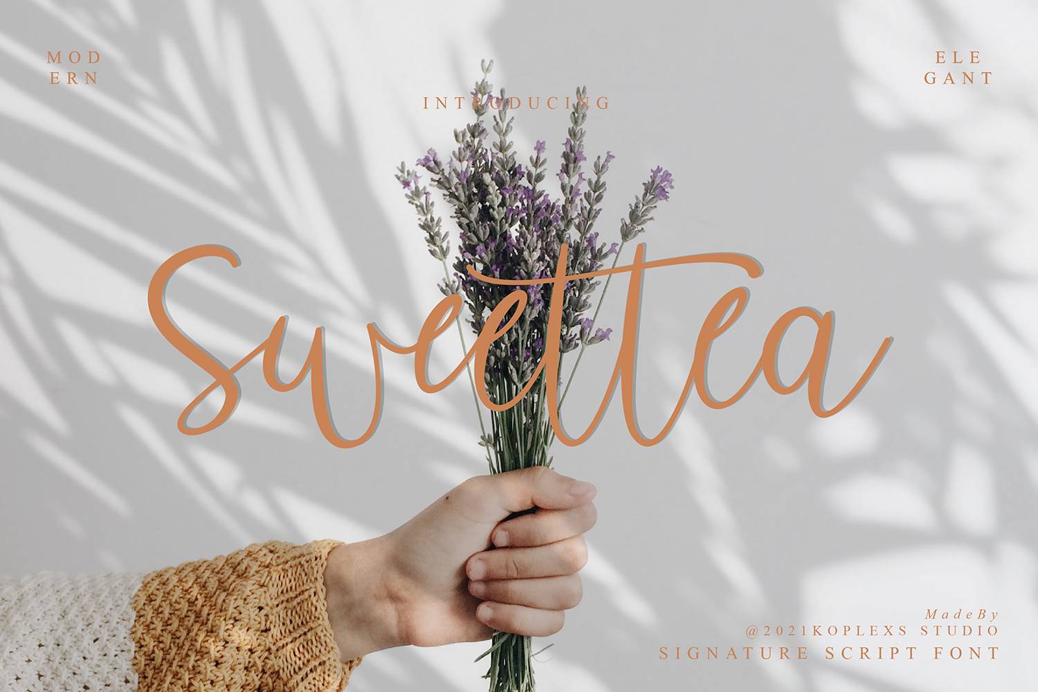 Sweettea Font sample