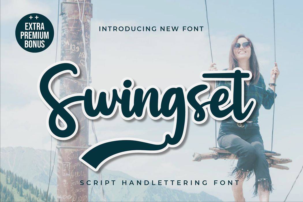Swingset Font sample
