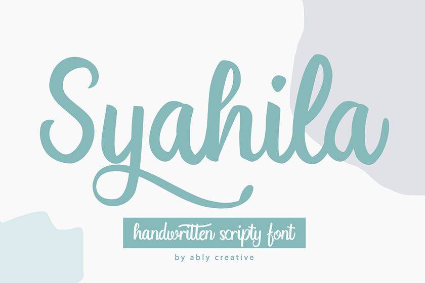 Syahila Font sample