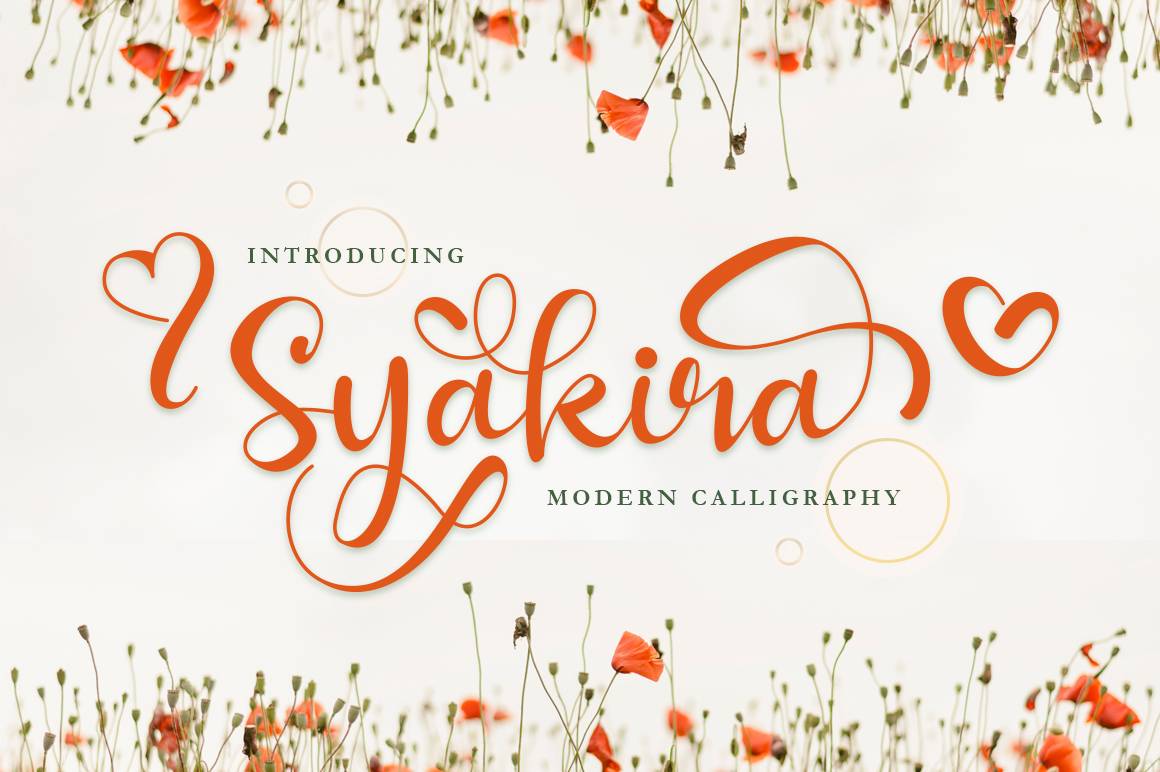 Syakira Font sample