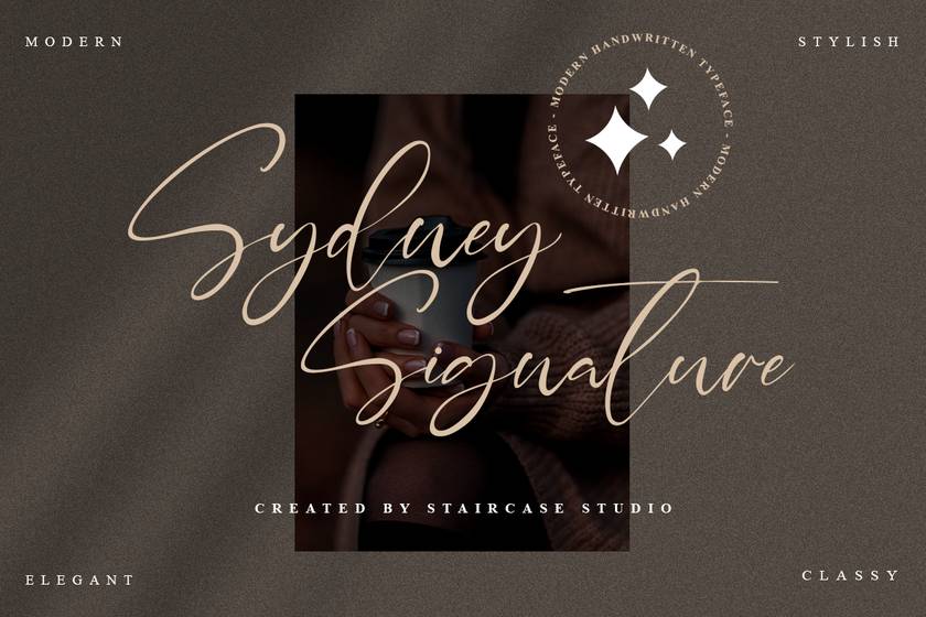 Sydney Signature Font sample