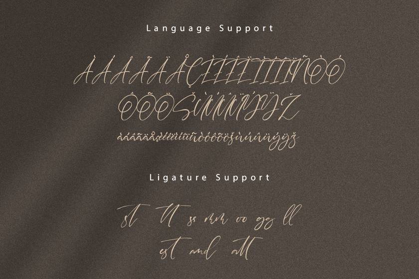 Sydney Signature Font sample