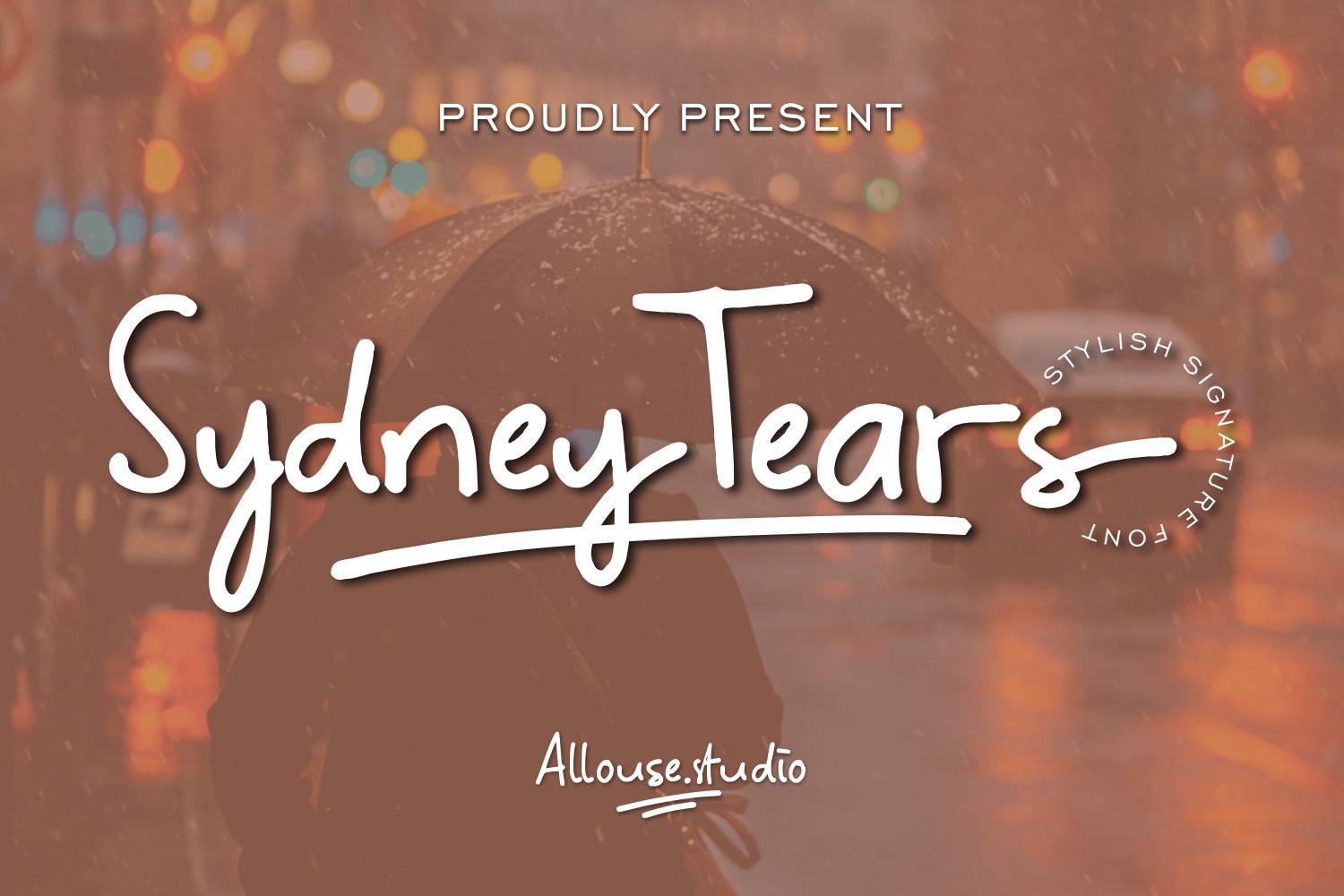 Sydney Tears Font sample