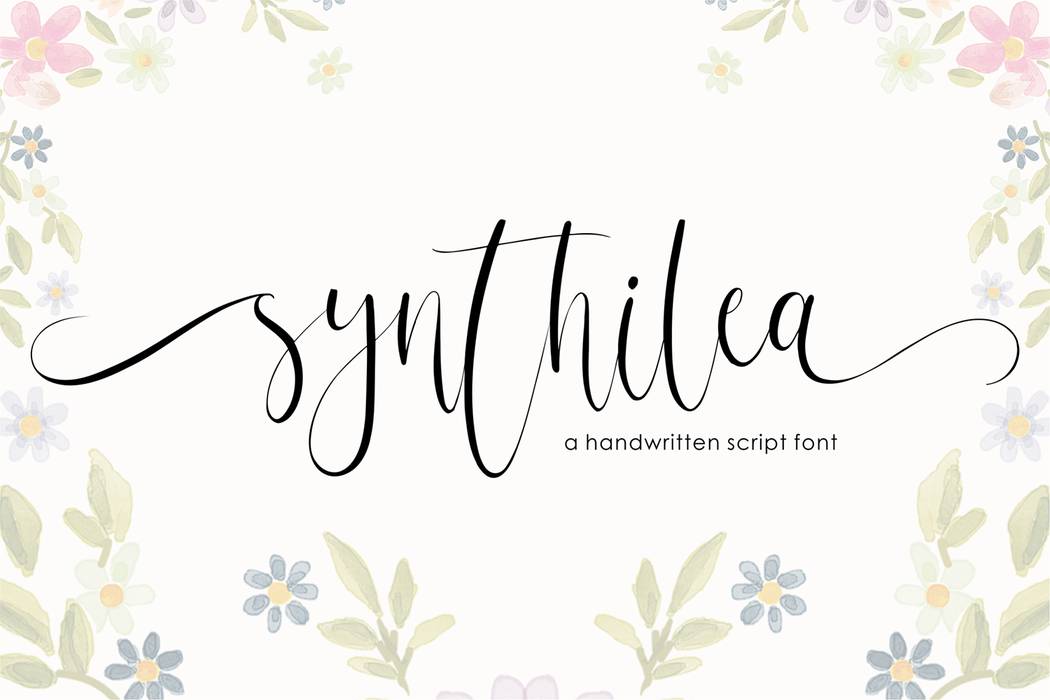 Synthilea Font sample