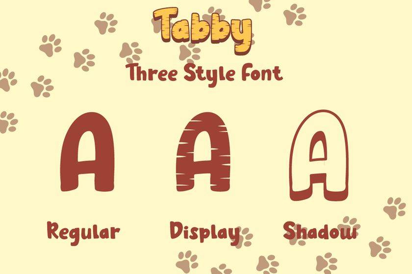 Tabby Font sample