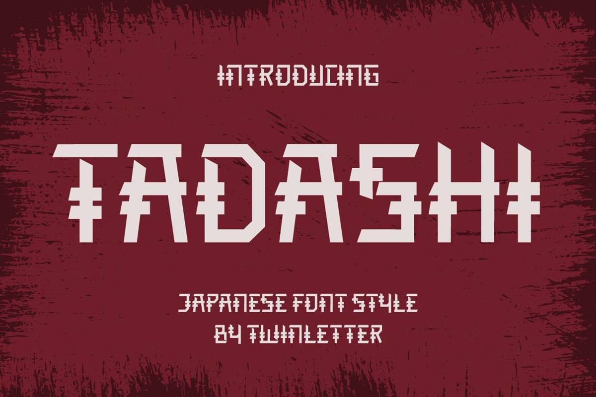 Tadashi Font sample