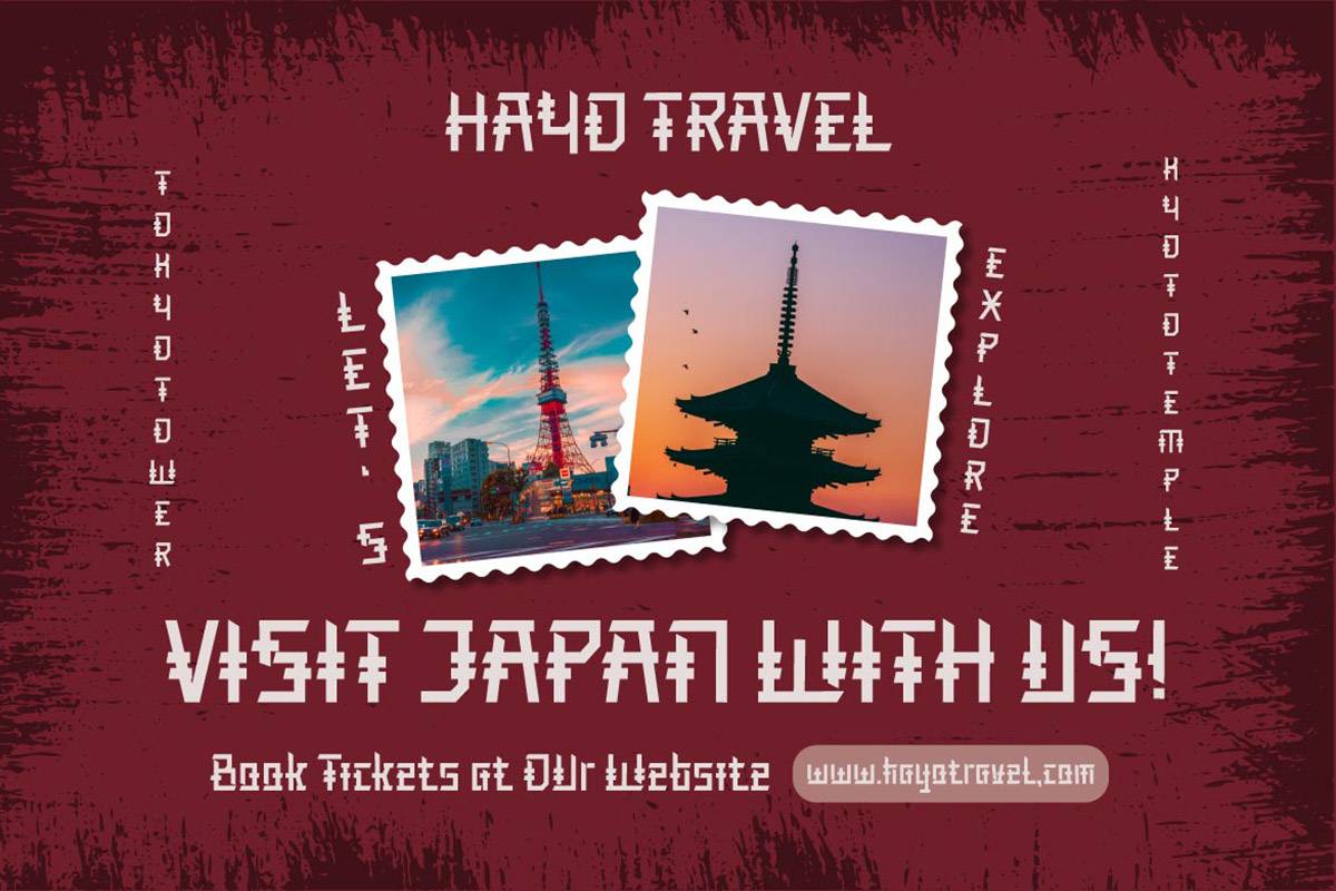 Tadashi Font sample