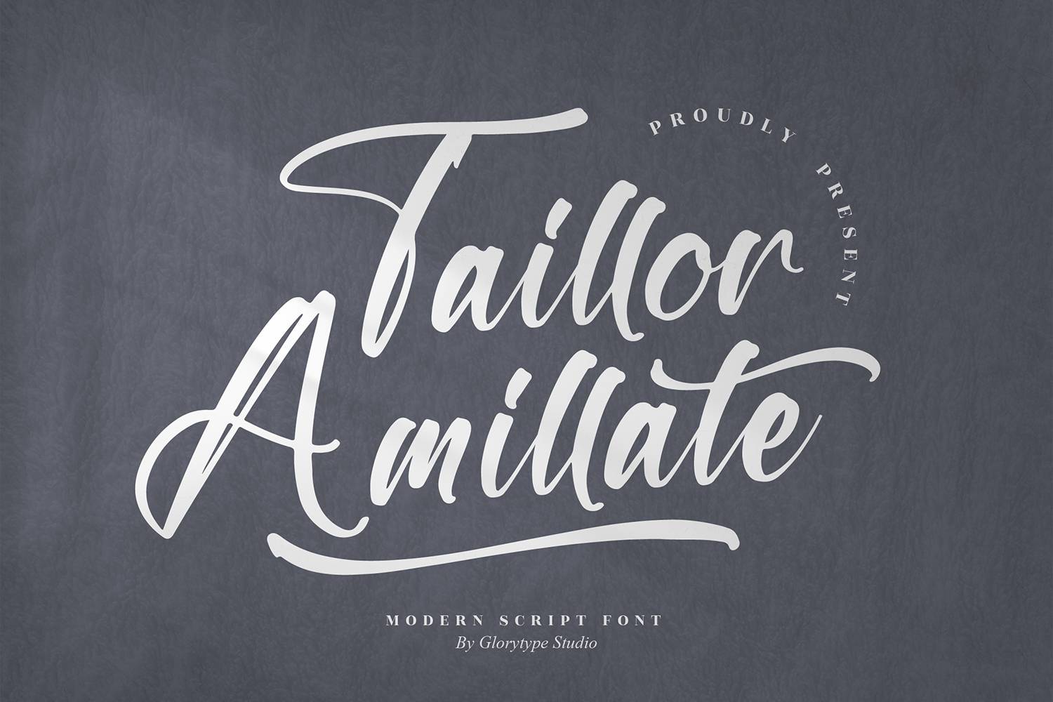 Taillor Amillate Font sample