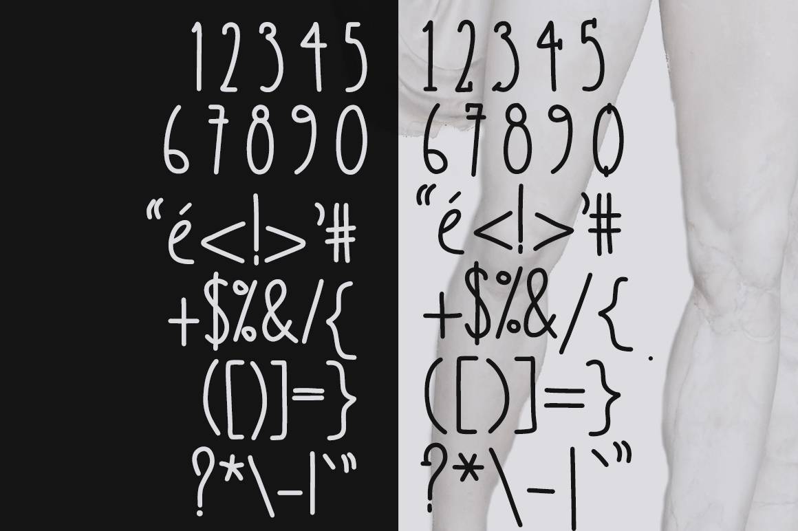Take It or Leave It – Font sample