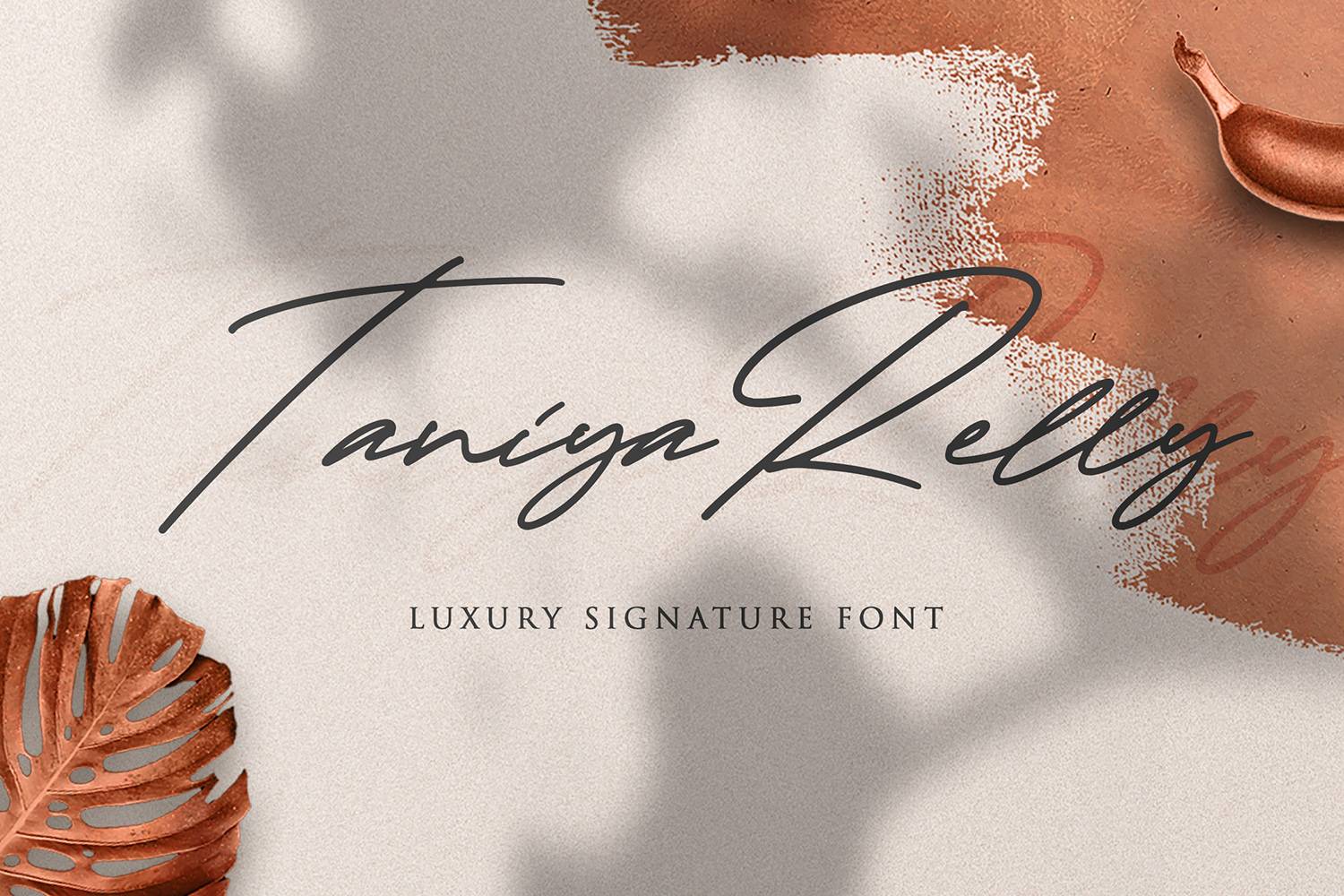 Taniya Relly Font sample