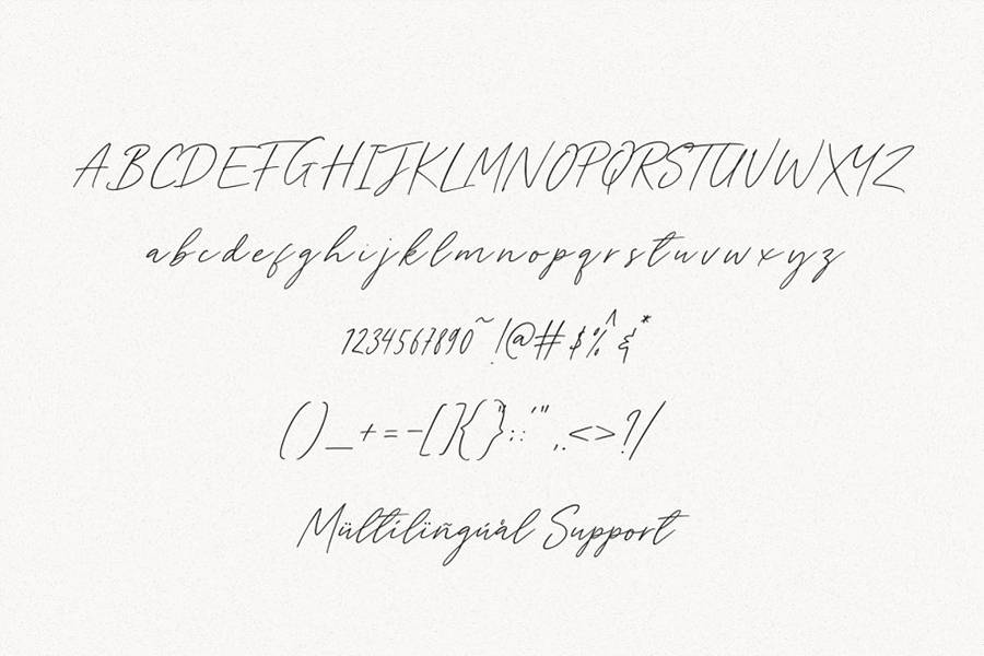 Tantinotes Handwriting Script sample