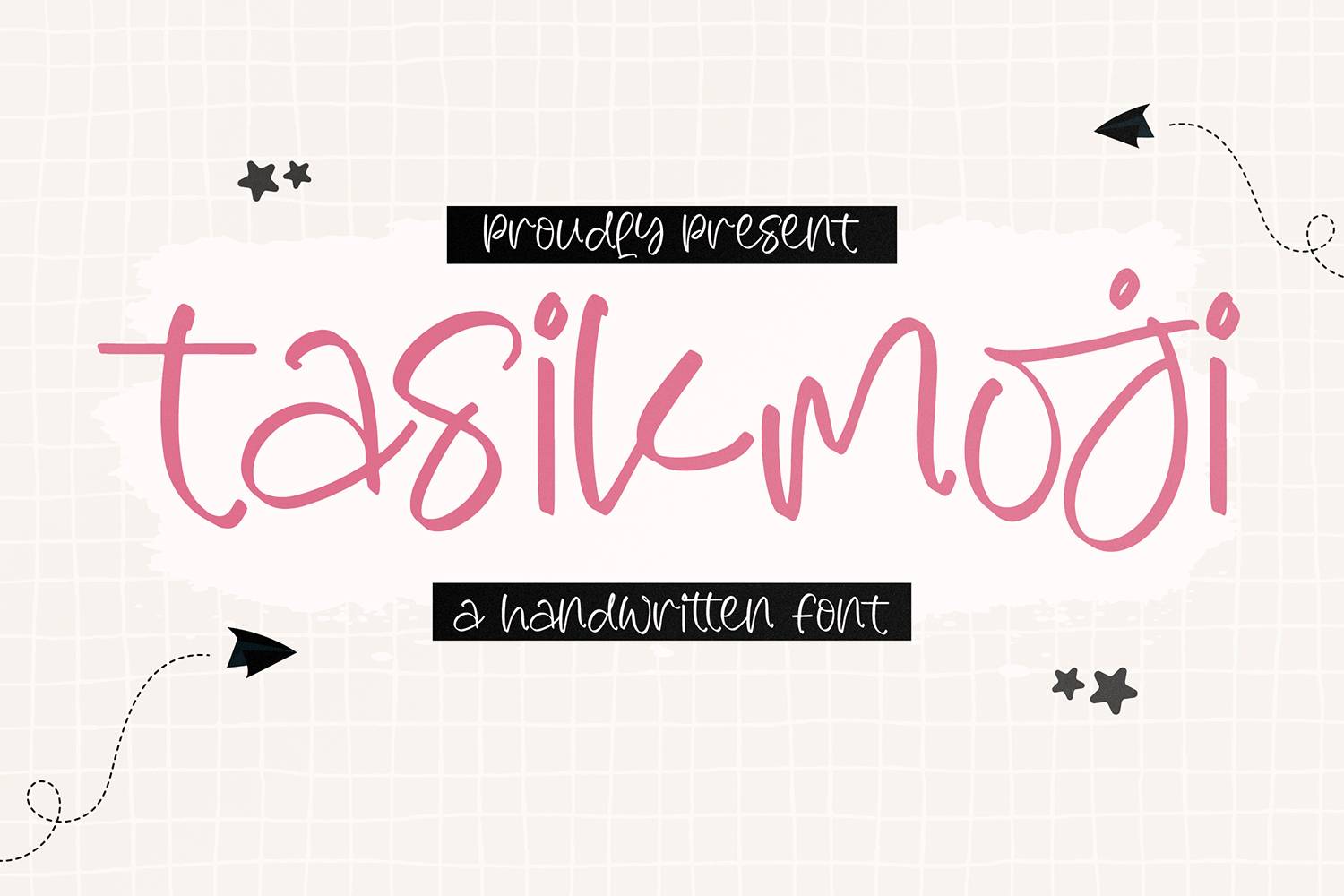 Tasikmoji Font sample