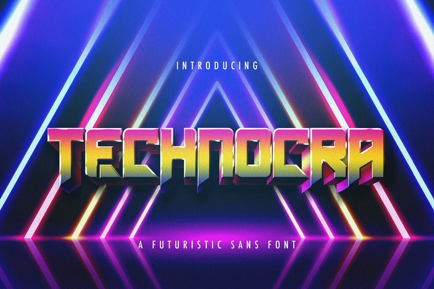 Technocra Font sample