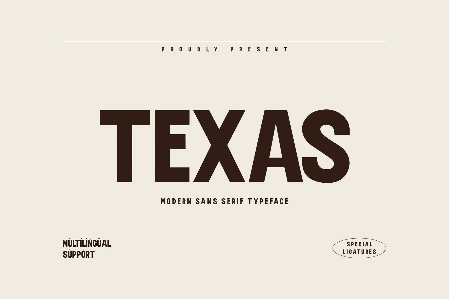 Texas Font sample