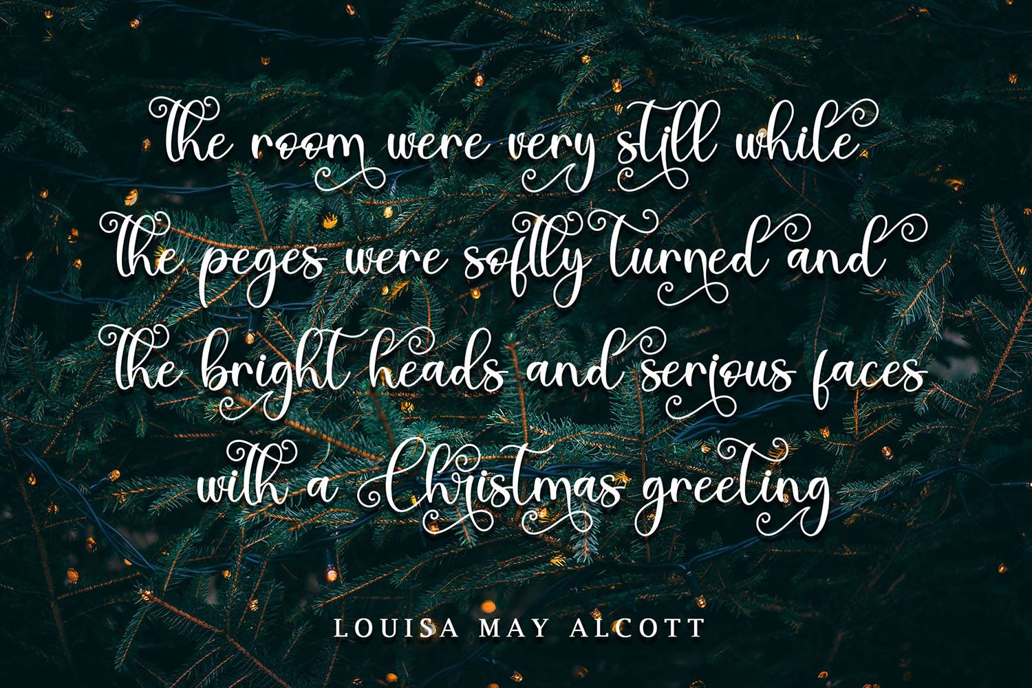 Thanks Christmas Font sample