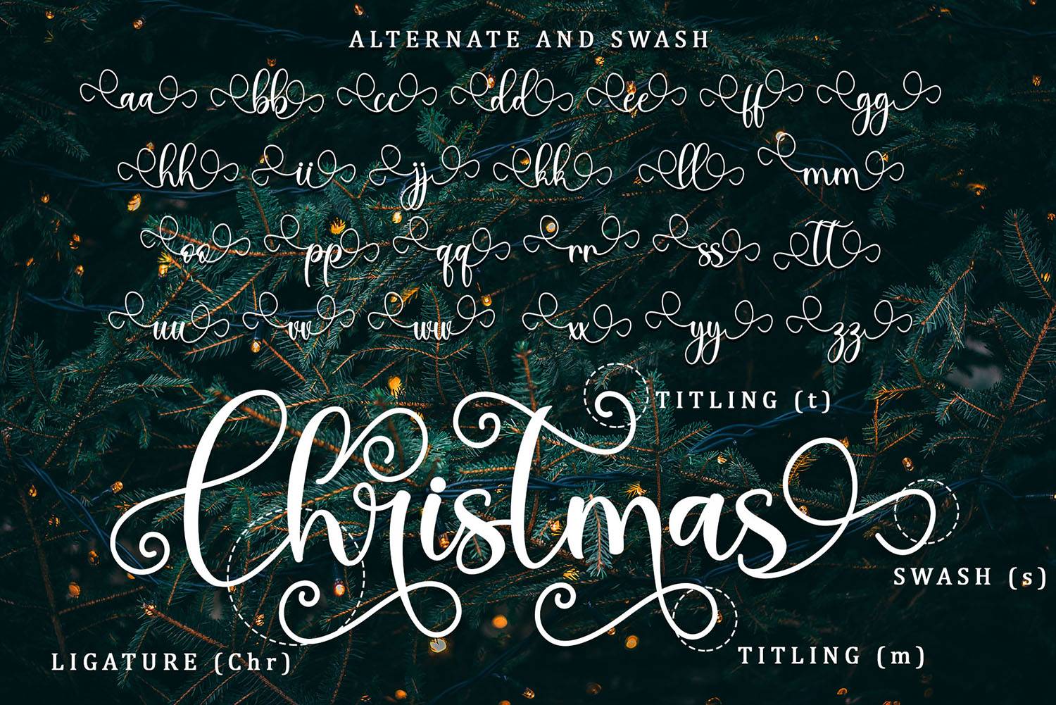 Thanks Christmas Font sample
