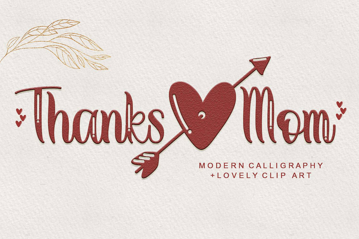 Thanks Mom Font sample