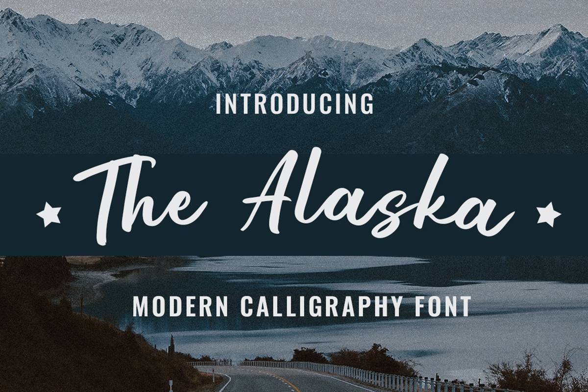 The Alaska Font sample