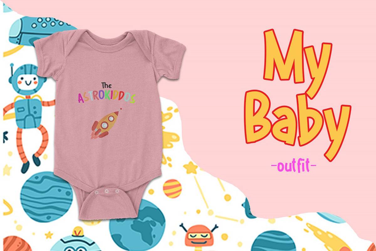 The Astrokiddos Font sample
