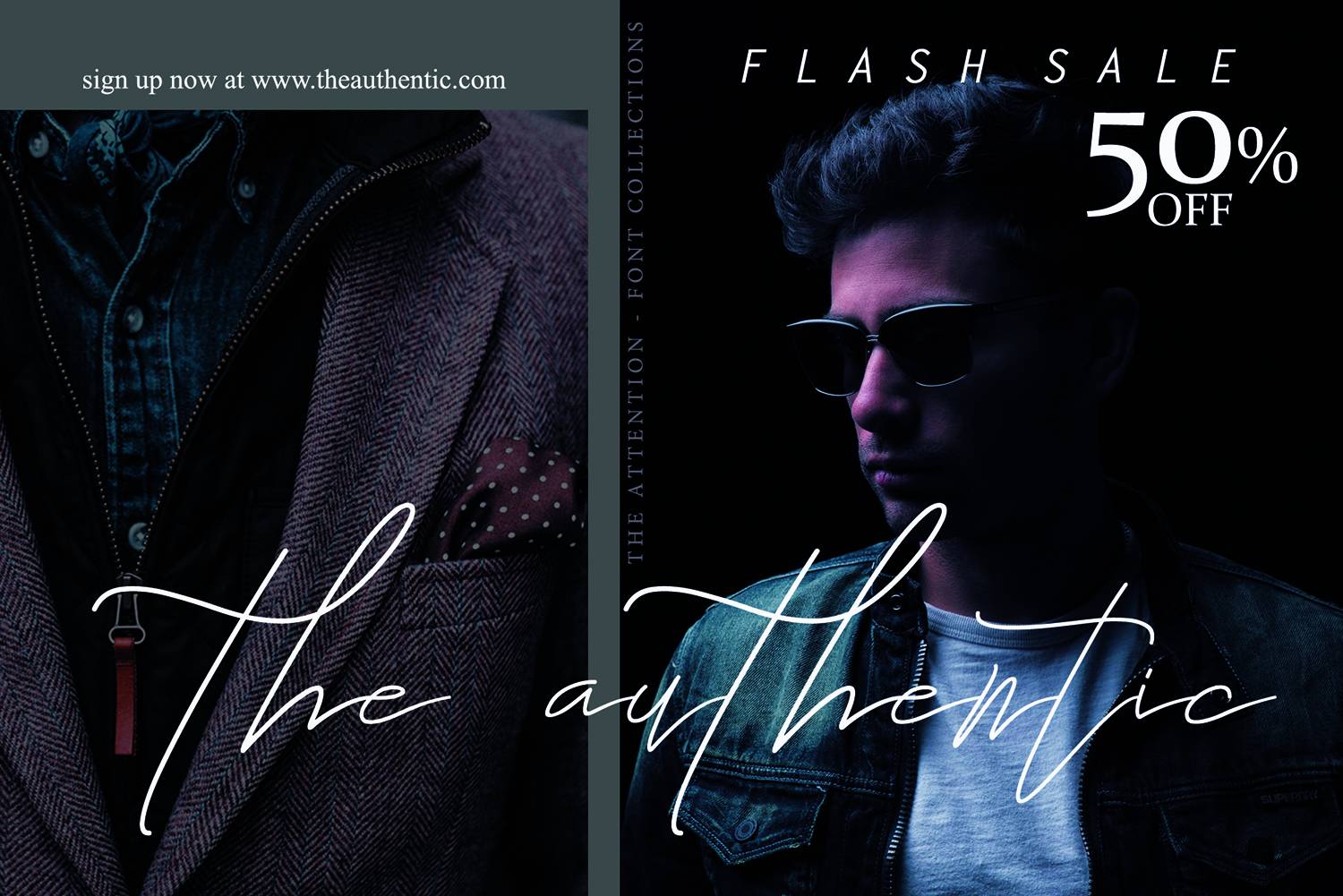 The Attention Font sample