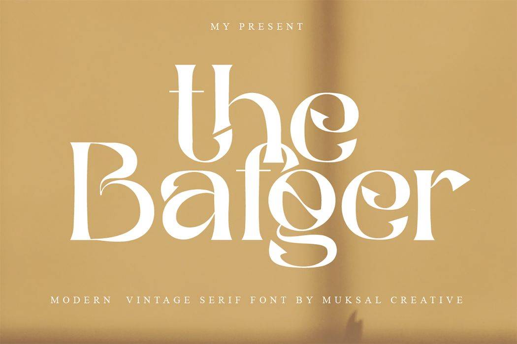 The Bafger Font sample
