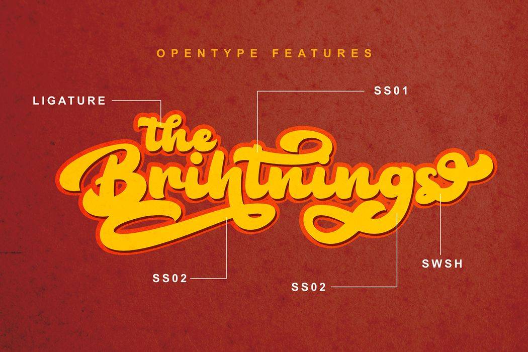 The Bambank Font sample