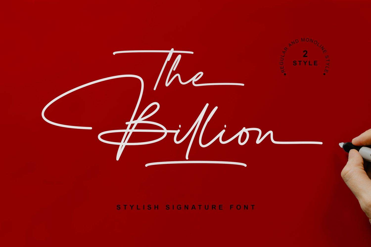 The Billion Font sample