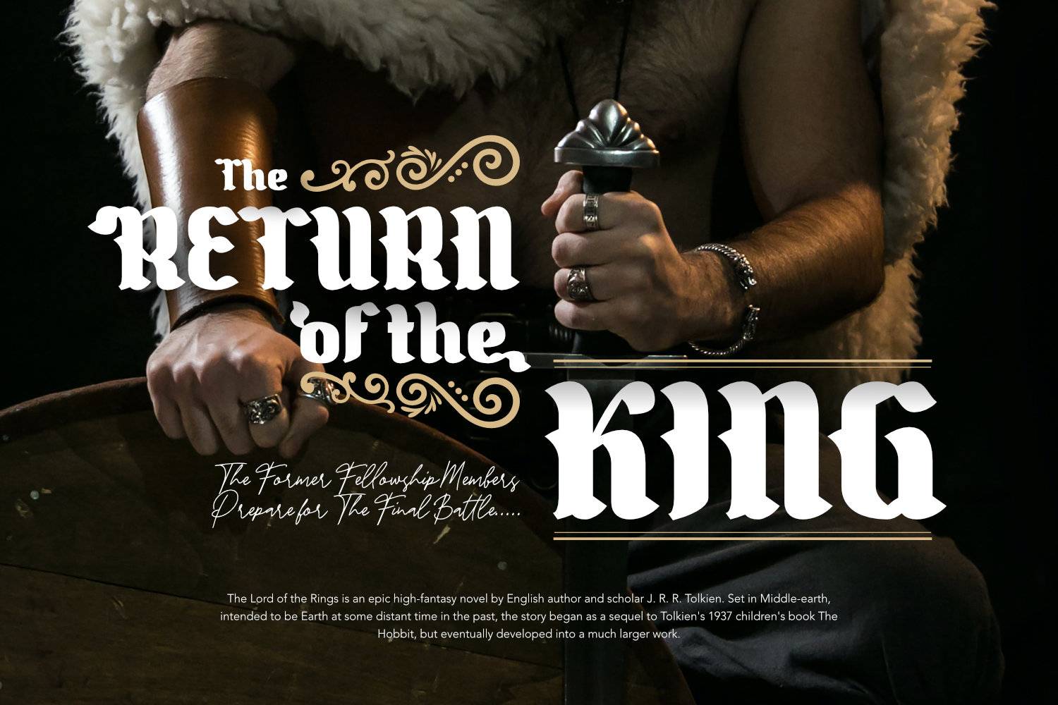 The Black Knight Font sample