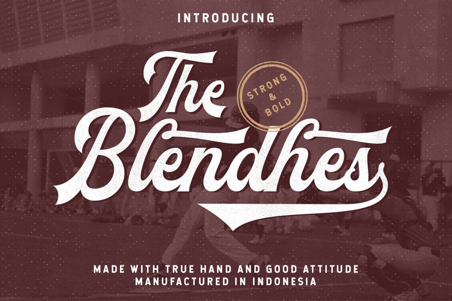 The Blendhes Font sample