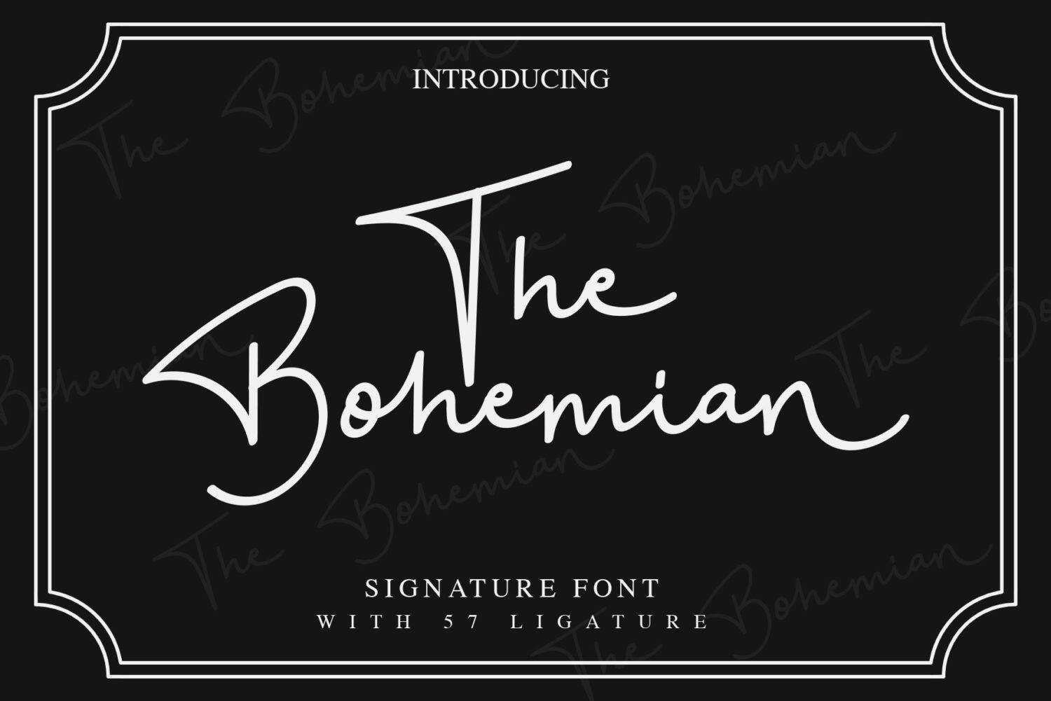The Bohemian Font sample