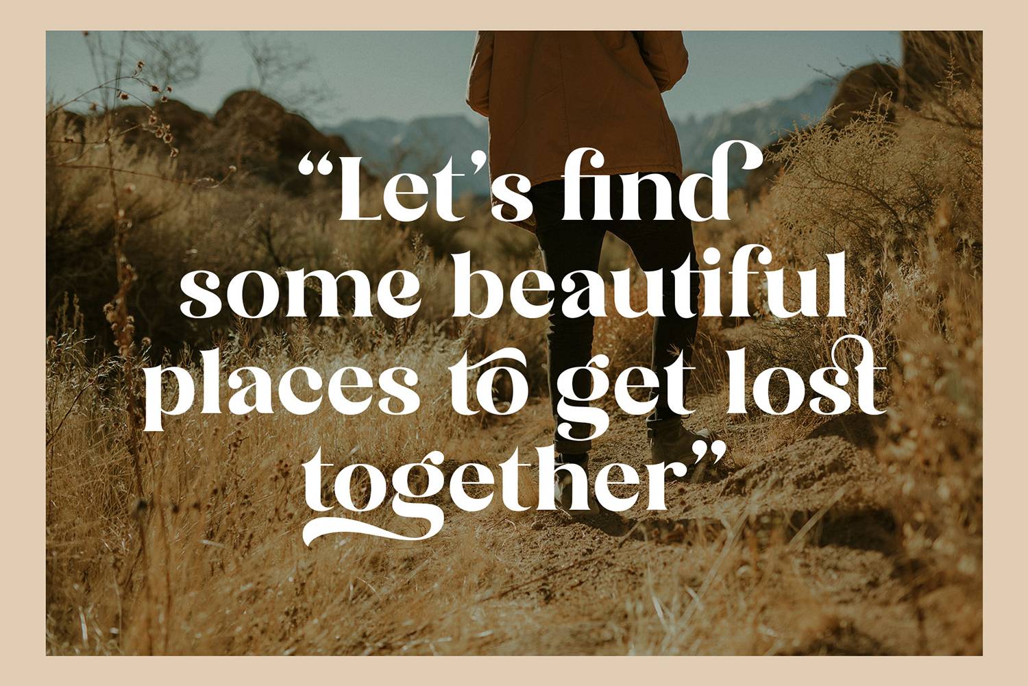 The Brande and Lotaline Font sample