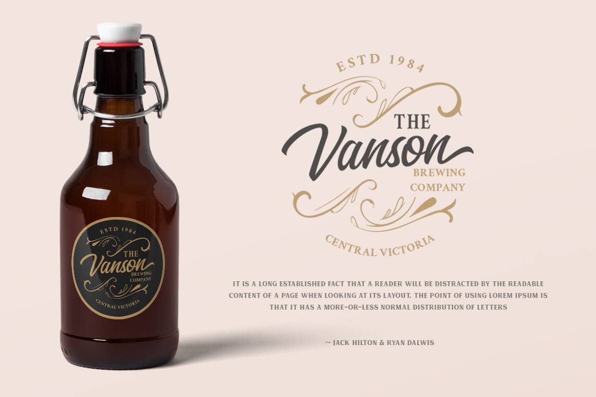 The Bredan Font sample