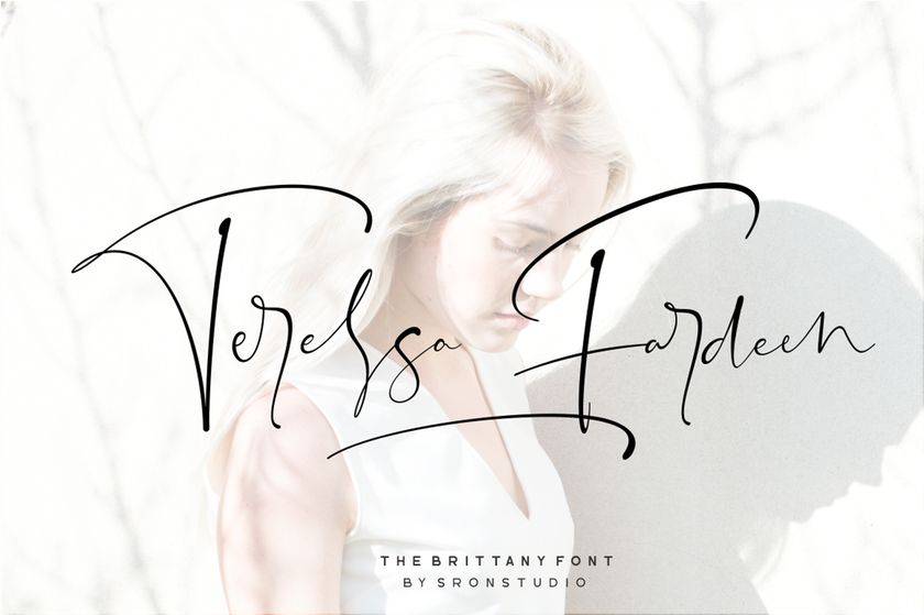 The Brittany Font sample