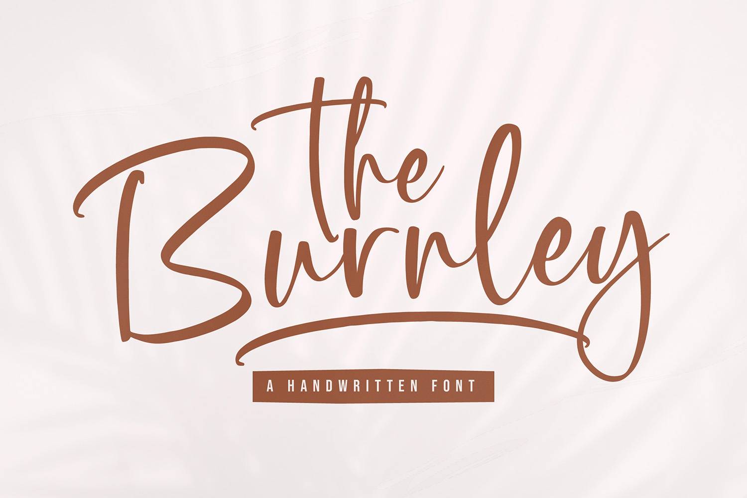 The Burnley Font sample