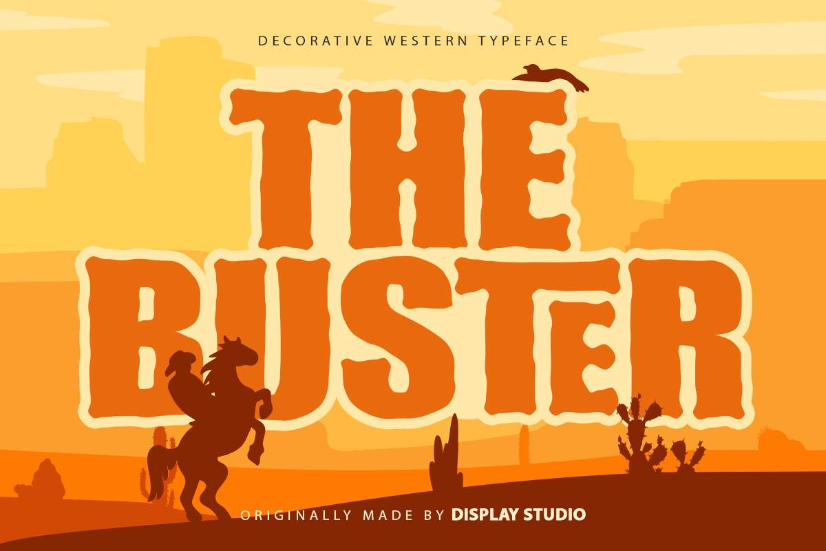 The Buster Font sample