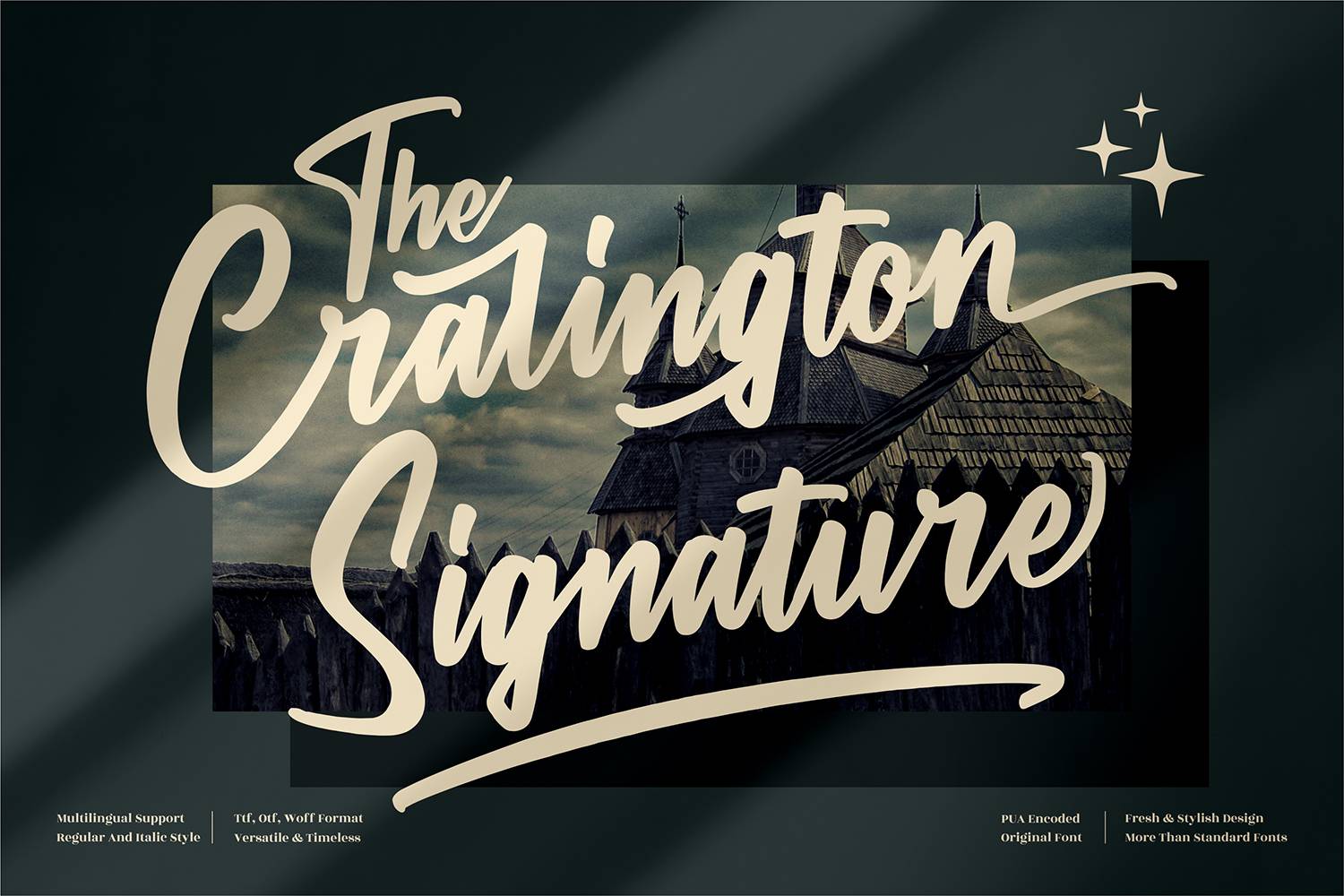 The Cralington Signature Font sample
