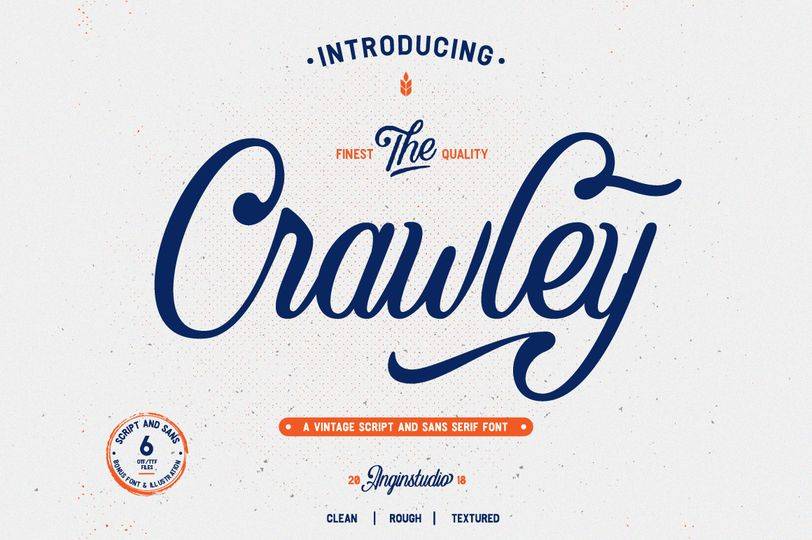 The Crawley Font sample