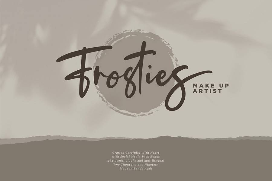 The Fashionist Script Font sample