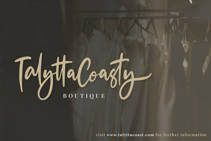The Fashionist Script Font sample