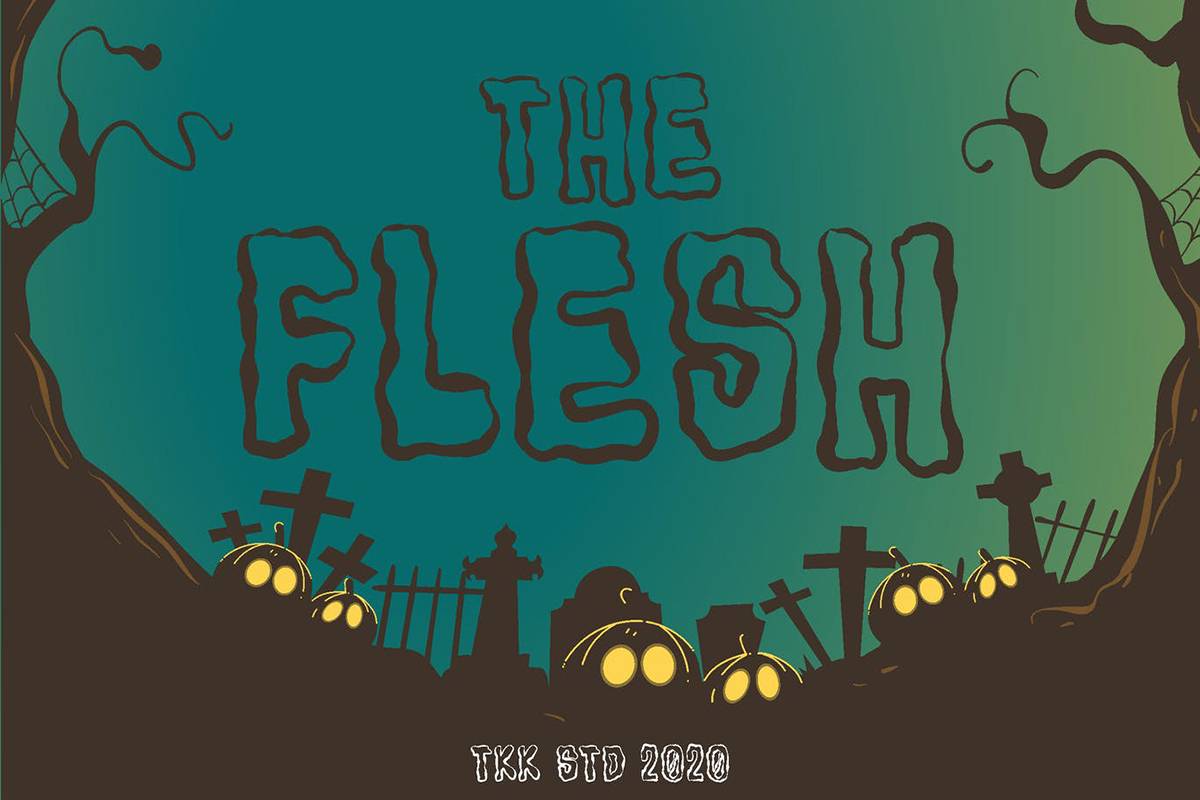 The Flesh Font sample