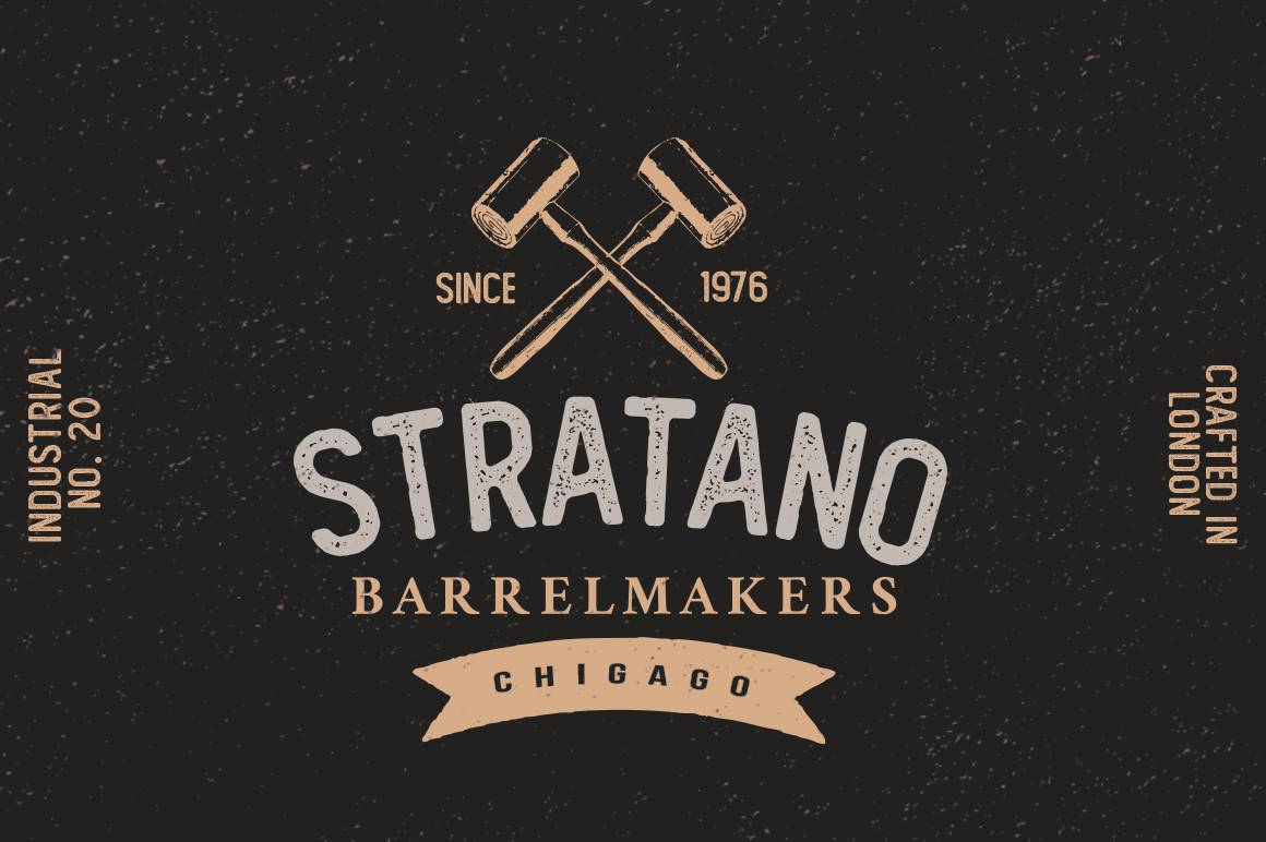 The Foregen Vintage Font sample