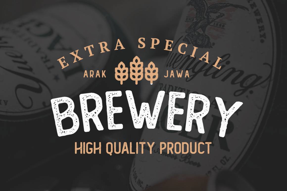 The Foregen Vintage Font sample