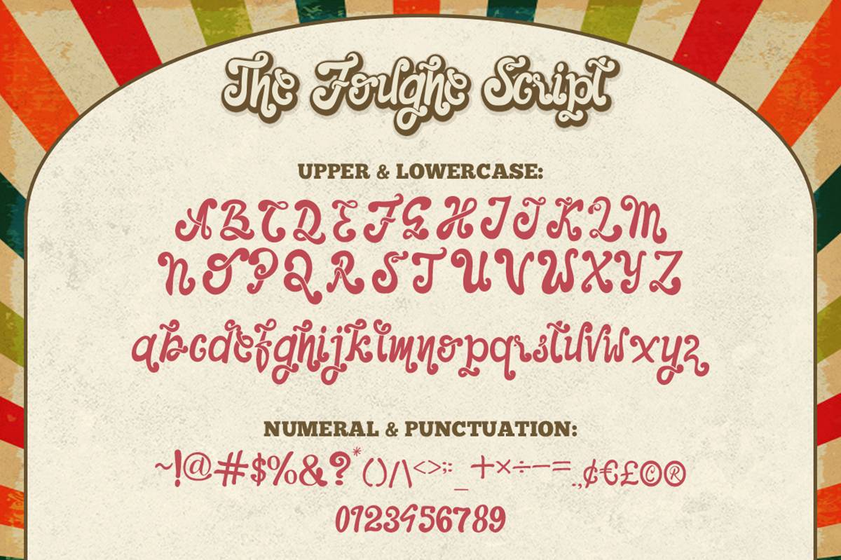 The Foughe Script Font sample