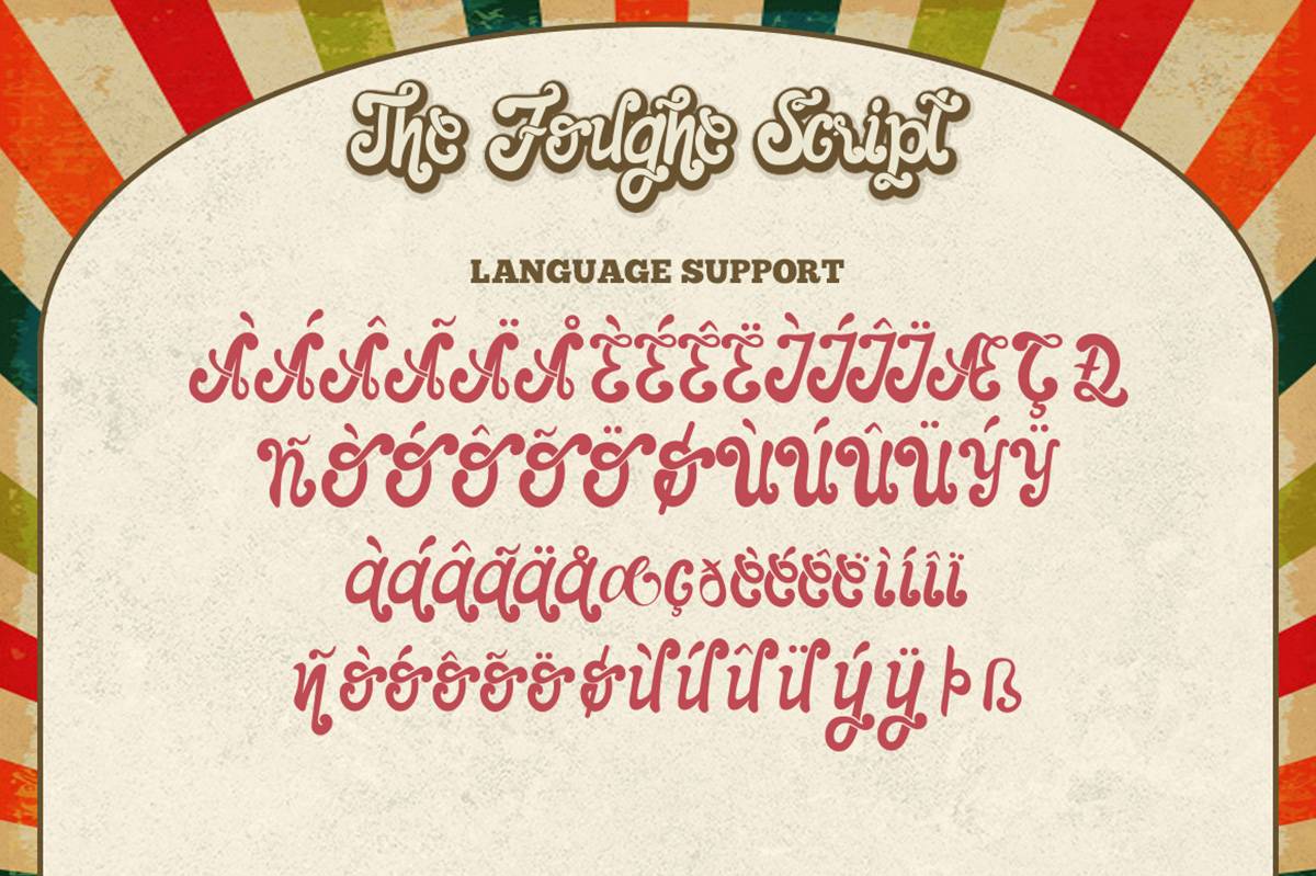 The Foughe Script Font sample