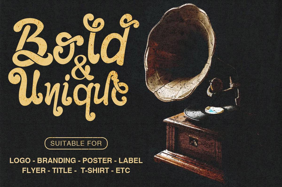 The Foughe Script Font sample