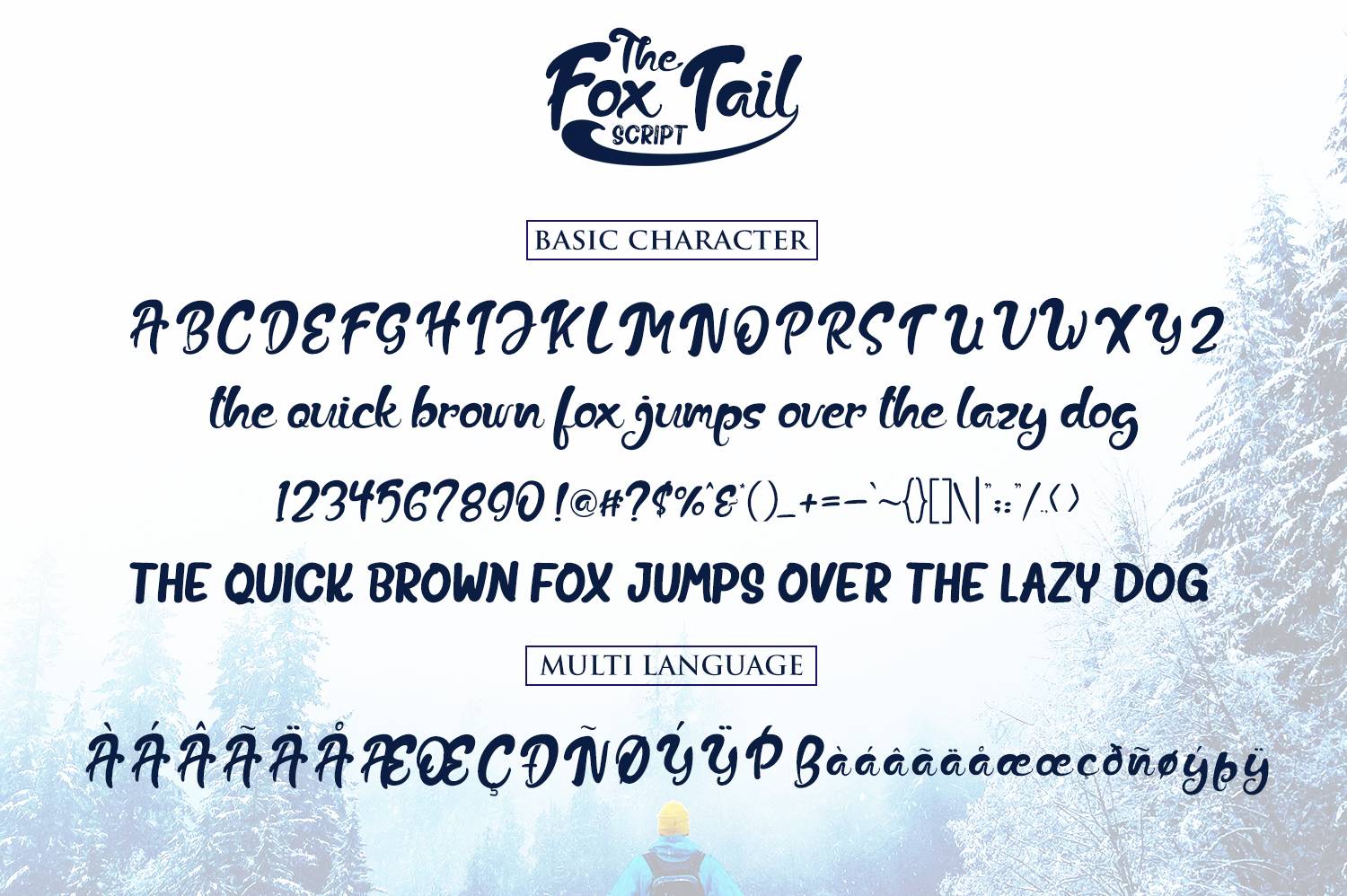 The Fox Tail Font sample