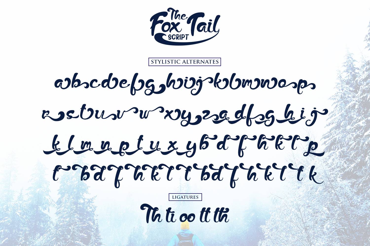 The Fox Tail Font sample