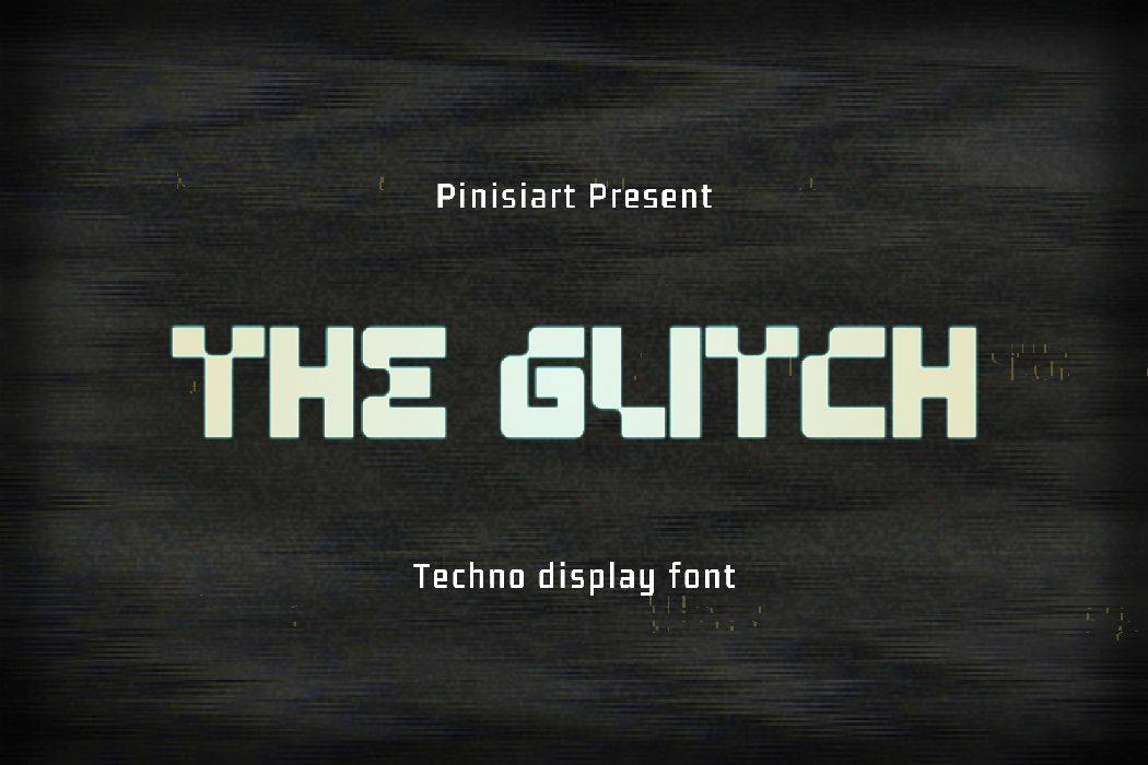 The Glitch Font sample