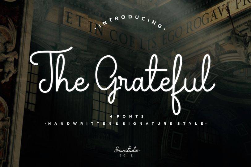 The Grateful Font sample