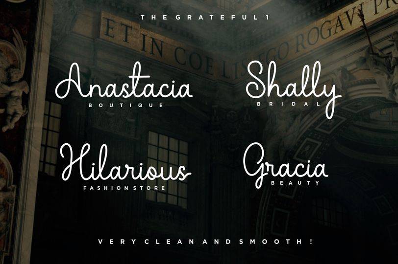 The Grateful Font sample